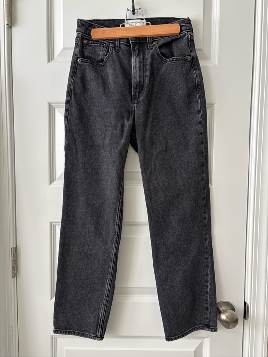 Abercrombie & Fitch Pants - Abercrombie & Fitch The Ankle Straight Ultra High Rise Jeans Size 26 Dark Gray